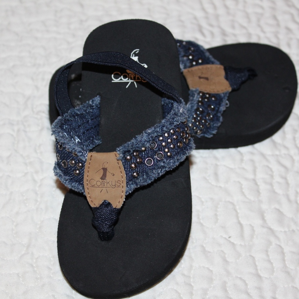 CORKYS Girls Size 8 Flip Flop